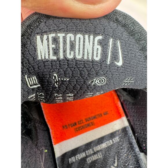 Nike Metcon 6‎ Flyease Low Top Sneaker Shoes Mens 8.5 Black White DB3790-010 - Picture 13 of 14